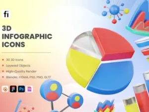 cover image 3d infographic icons