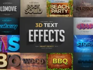 cover image 3d text effects vol2