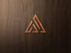 cover image 3d wood logo mockup