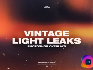 cover image 60 retro analog light leak overlays 1