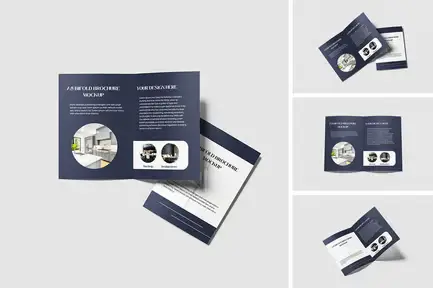 A5 Bifold Brochure Mockup V1