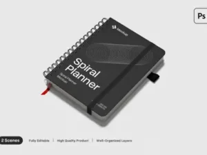cover image a5 notebook mockup