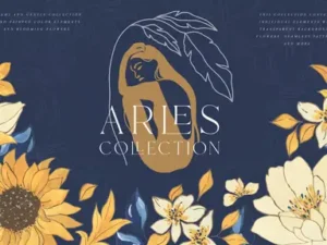 cover image arles textured flowers vector illustrations woman
