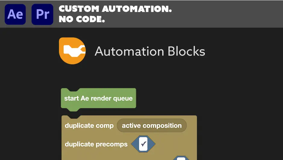Automation Blocks for After Effects