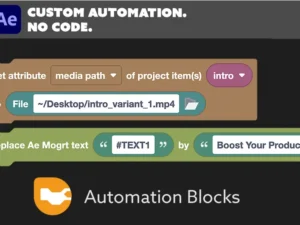 cover image automation blocks for premiere pro