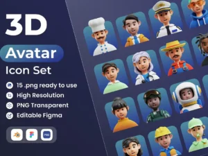 cover image avatar 3d illustration