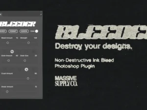 cover image bleeder ink bleed photoshop plugin non destructive ink bleed