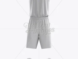 cover image basketball kit w v neck tank top mockup front view