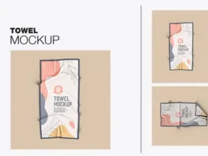 cover image beach towel mockup