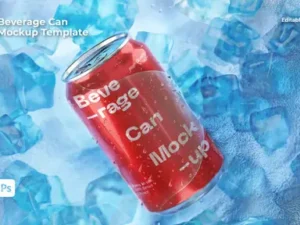 cover image beverage can mockup
