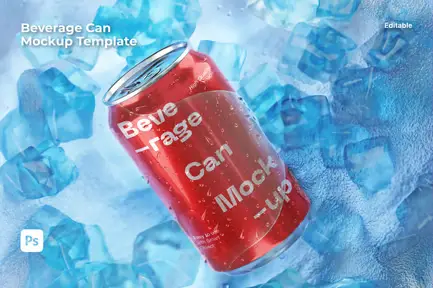 Beverage Can Mockup