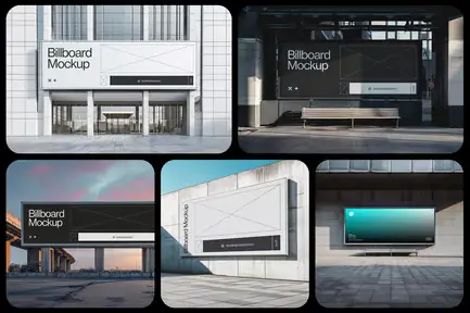Billboard Advertising Mockups Vol. 2
