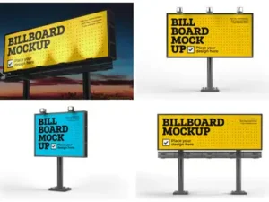 cover image billboard mockup set