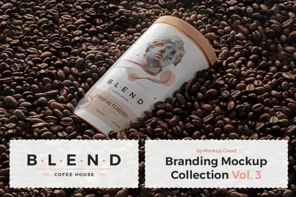 Blend - Coffeehouse Branding Mockup Vol. 3