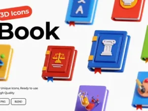 cover image book 3d icons