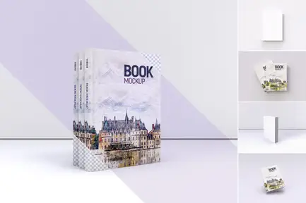 Book Cover mockup Set 01