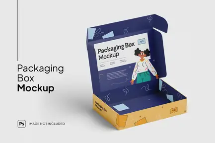 Box Packaging Mockup by simplestudios