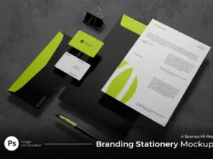 cover image brand stationery mockup