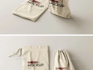 cover image burlap sack mockup