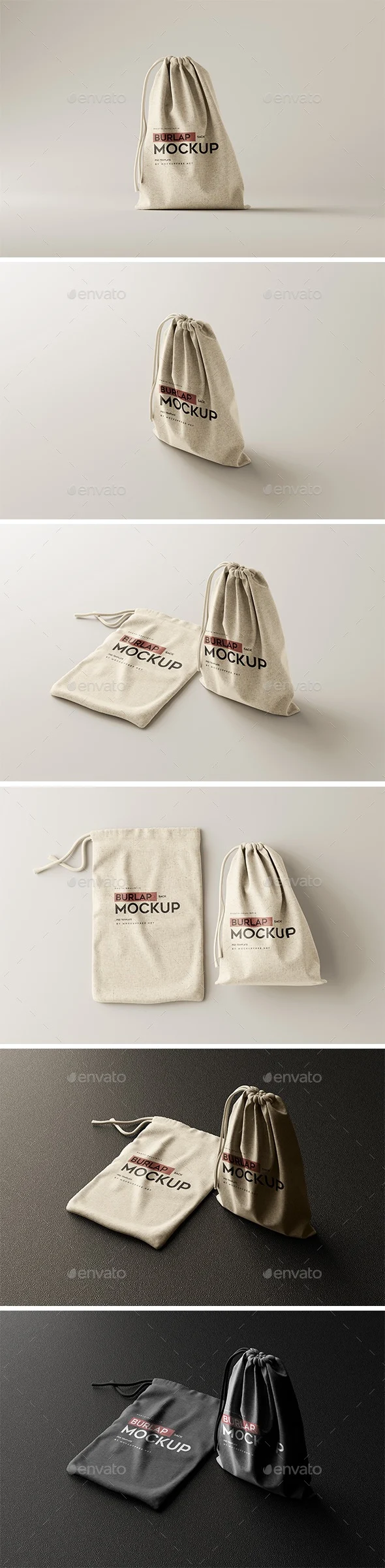 Burlap Sack Mockup