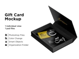 cover image business card box mockup