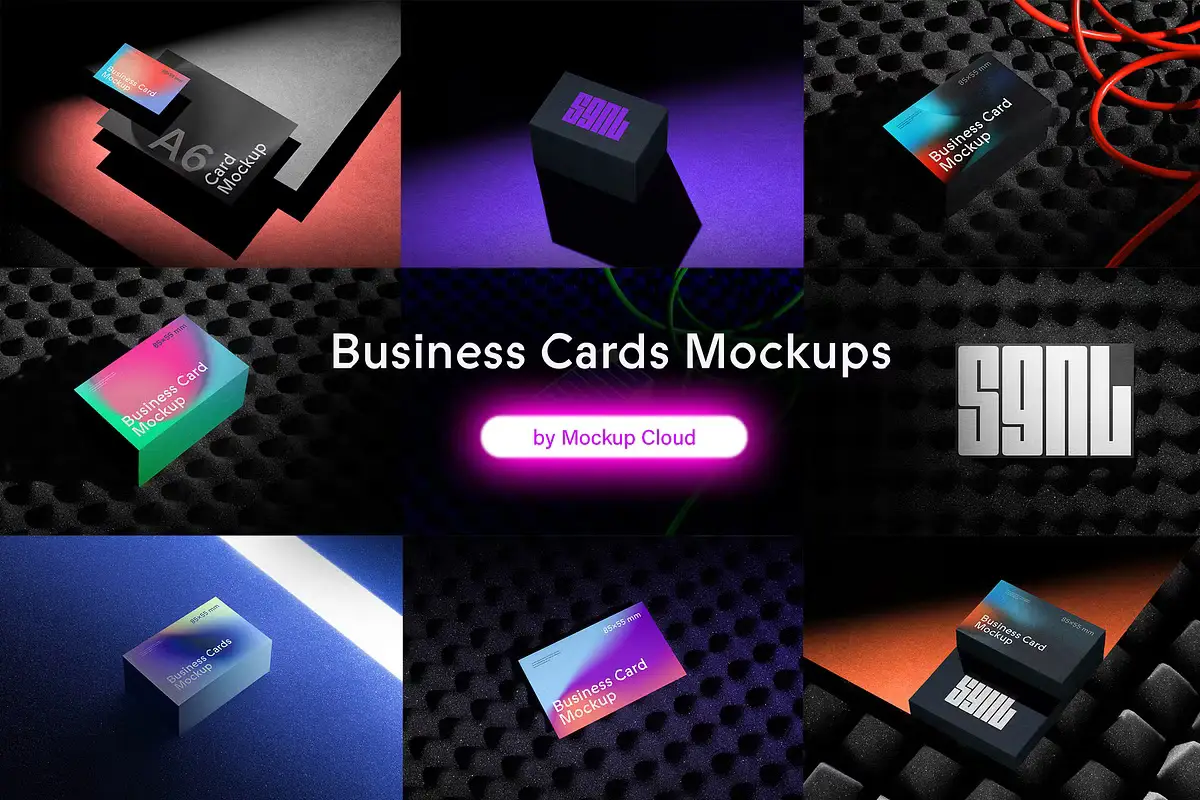 Business Cards Mockups / SGNL Series