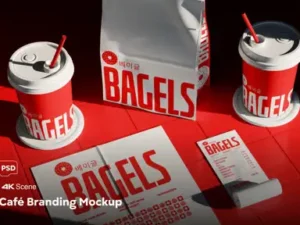 cover image cafe branding mockup