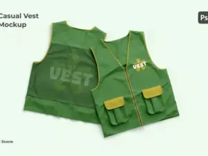 cover image casual vest mockup