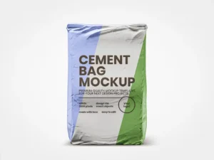 cover image cement bag mockup