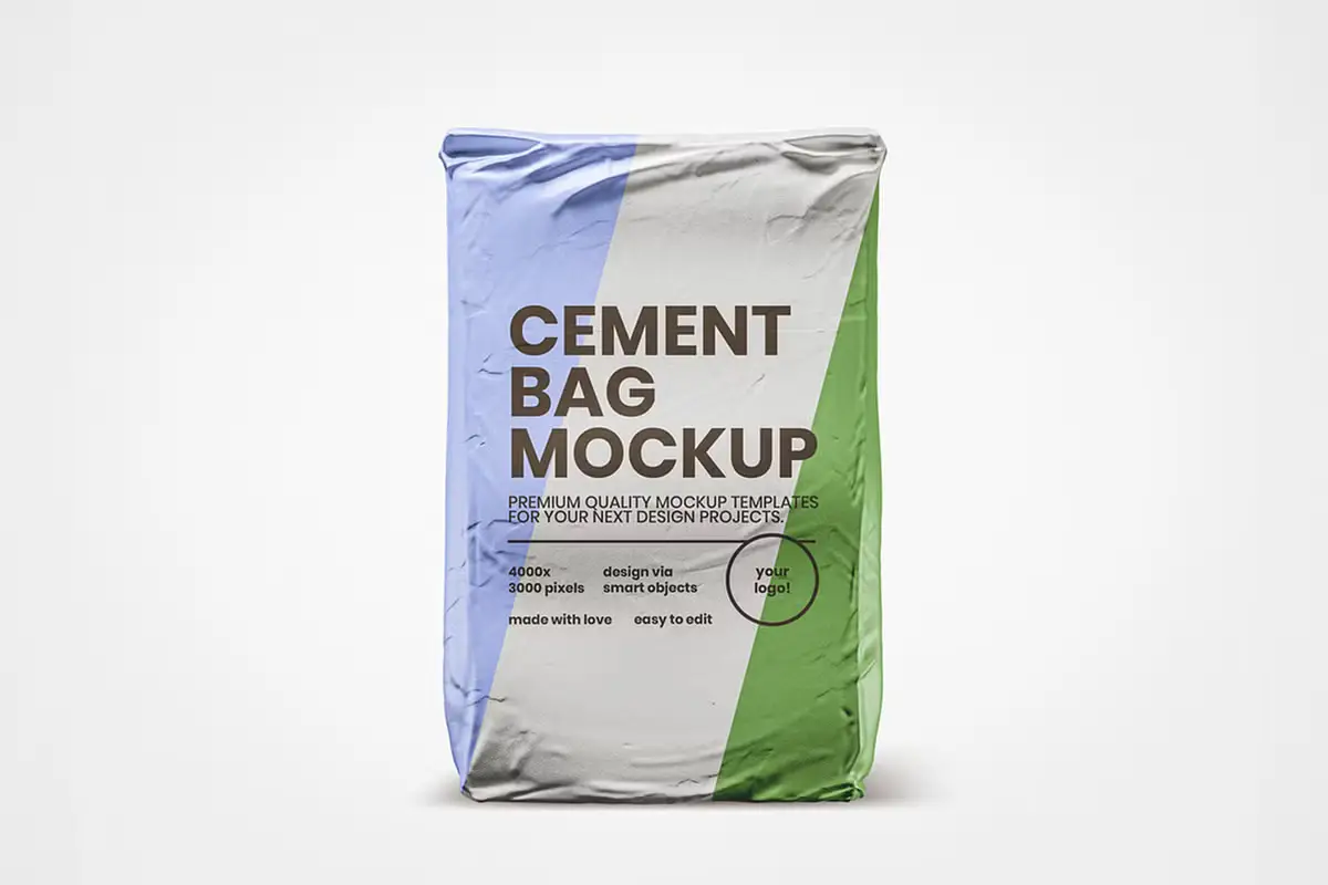 Cement Bag Mockup