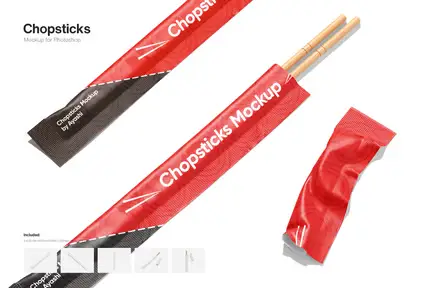 Chopsticks Mockup