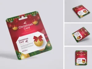 cover image christmas card mockup
