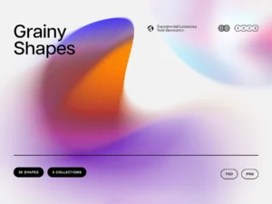 cover image chroma gradient shapes collection