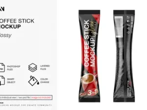 cover image coffee stick mockup
