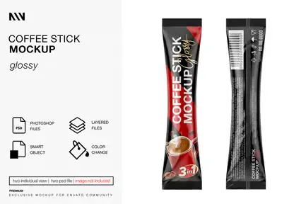 Coffee Stick Mockup