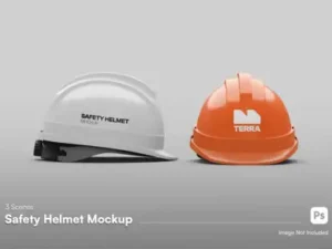 cover image construction helmet mockup