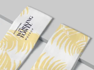 cover image cotton kitchen towel mockups