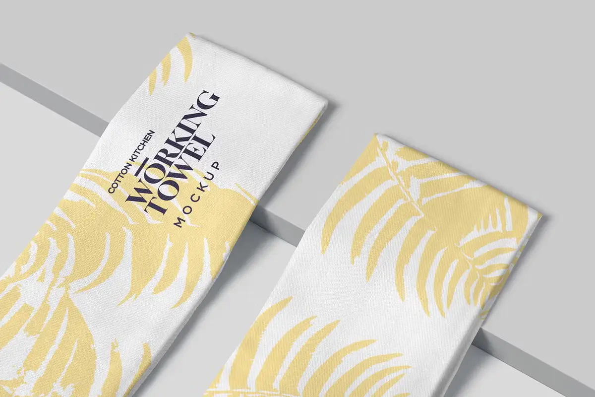 Cotton Kitchen Towel Mockups
