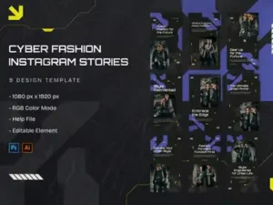 cover image cyber fashion instagram story