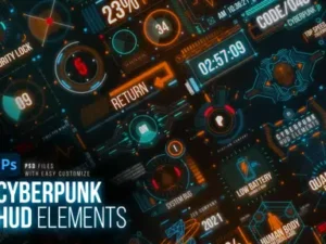 cover image cyberpunk hud elements