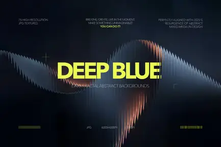 Adobe Photoshop Photo Overlay Bundle - 5 Overlays 3 cover image deep blue dark abstract backgrounds