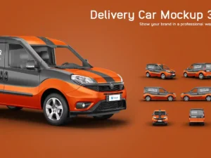 cover image delivery car mockup 3
