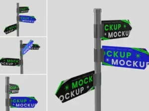 cover image direction sign mockup