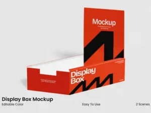 cover image display box mockup