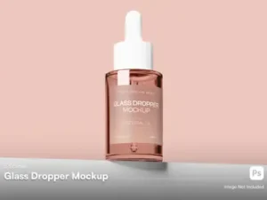 cover image dropper bottle mockup