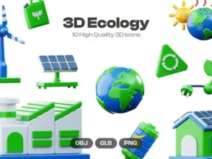 cover image ecology 3d illustration