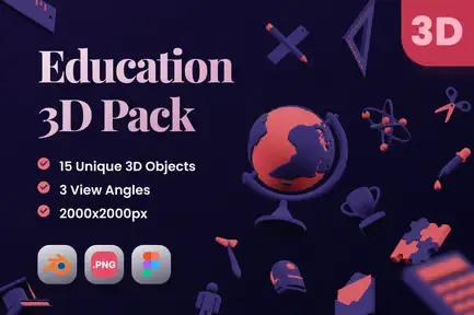 Education 3D Pack