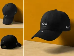 cover image elegant quality baseball hat mockup