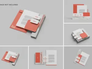 cover image elegant stationery mockup