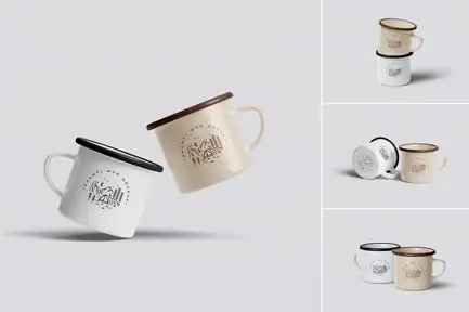 Enamel Mug Mockups